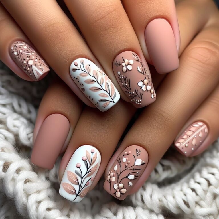 nail art designs for short nails tips acrylic, Bclack and white with home